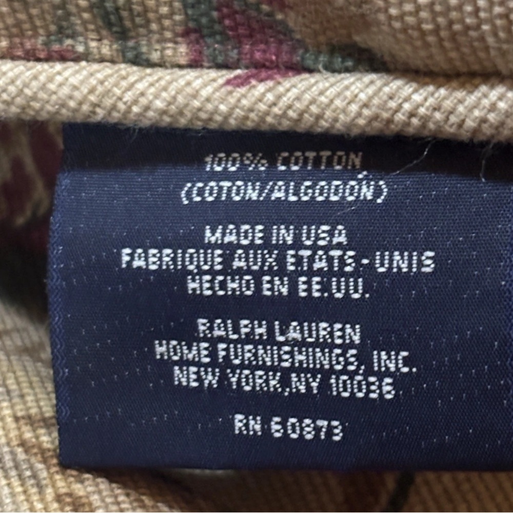 RALPH Lauren Highgate Woods FULL QUEEN COMFORTER Vtg FLORAL Neutral Rare - Picture 5 of 7